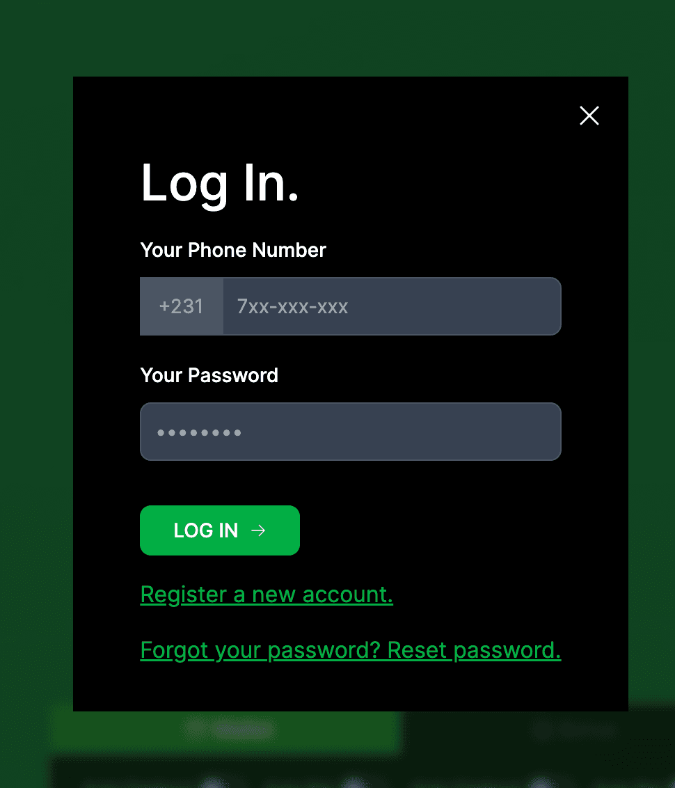 register/login